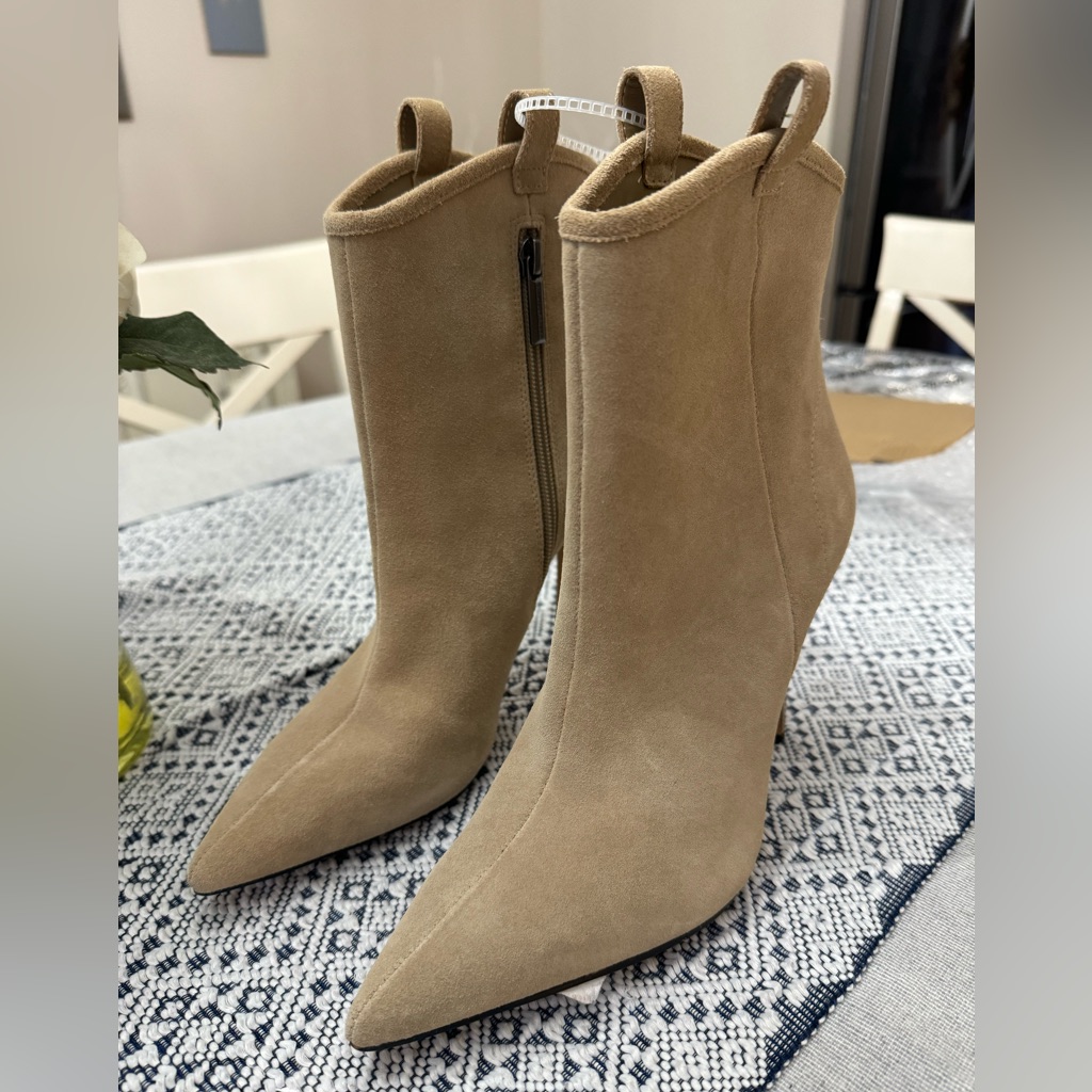 Karl Legerfield Paris Clea Suede Embellished Ankle Boots